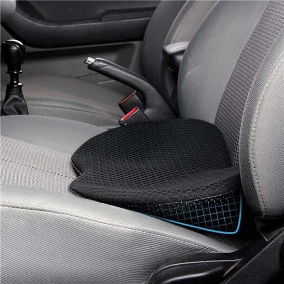 Car Seat Cushion - Memory Foam Car Seat Pad - Sciatica & Lower Back Pain Relief - Picture 1 of 7